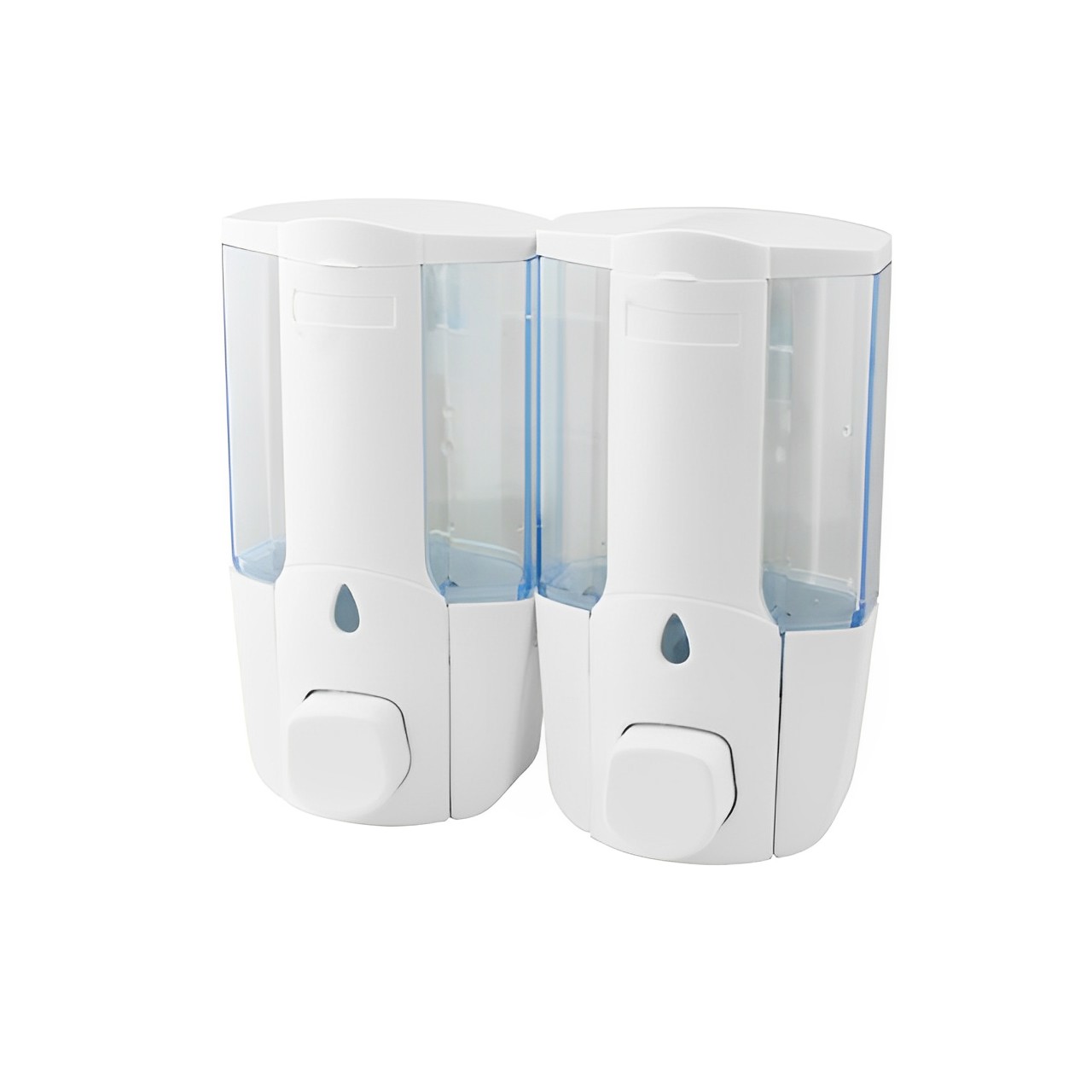 OJ-YL17W-D 10.15oz(300ml)*2 Dispensador de sabão comercial manual duplo para shampoo líquido Dispensador de sabão líquido de plástico