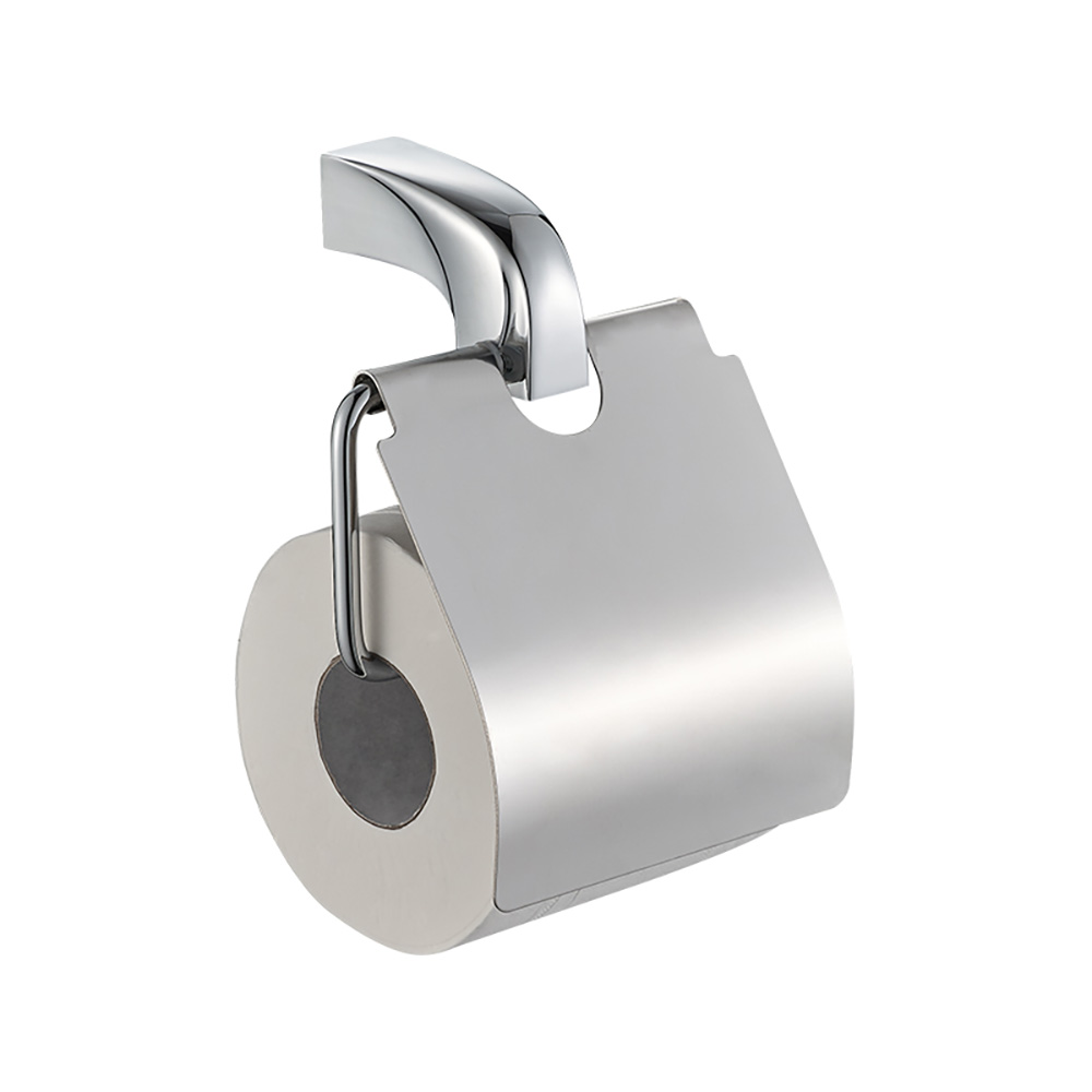 OJ-L20510J suporte de papel higiênico com capa para suporte de rolo de banheiro fixado na parede acessórios de banheiro de liga de zinco